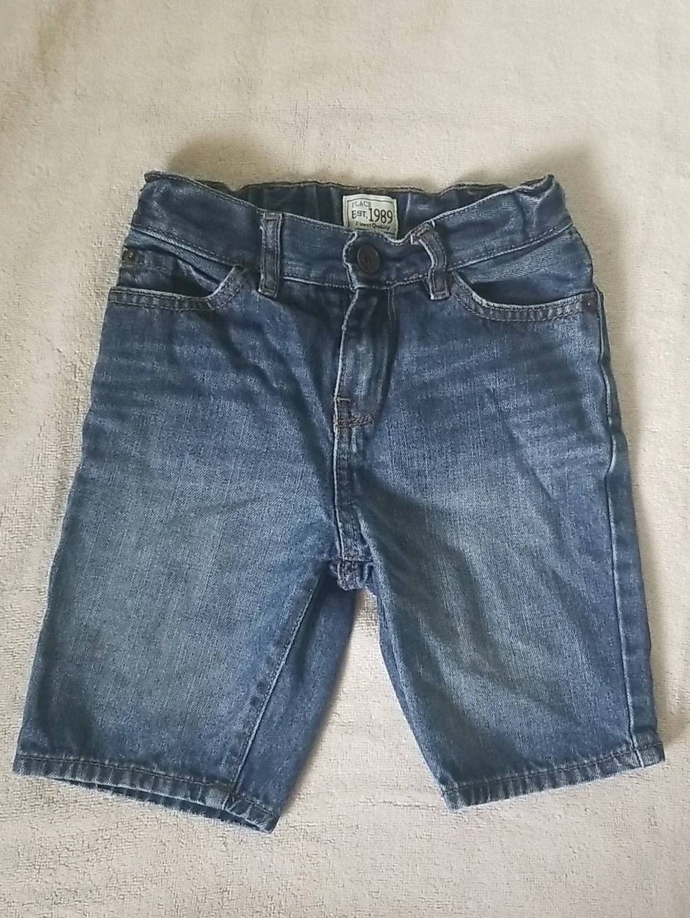 The Children's Place Classic Denim Jean Shorts - Blue Wash